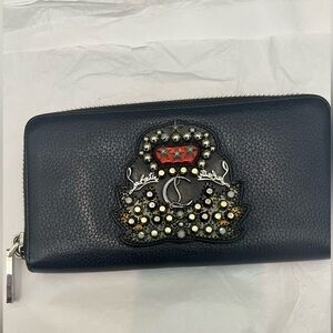 Authentic Christian Louboutin leather Panettone  logo wallet